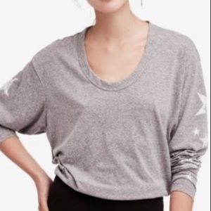Free People Movement Melrose Graphic Knit Tee Xs